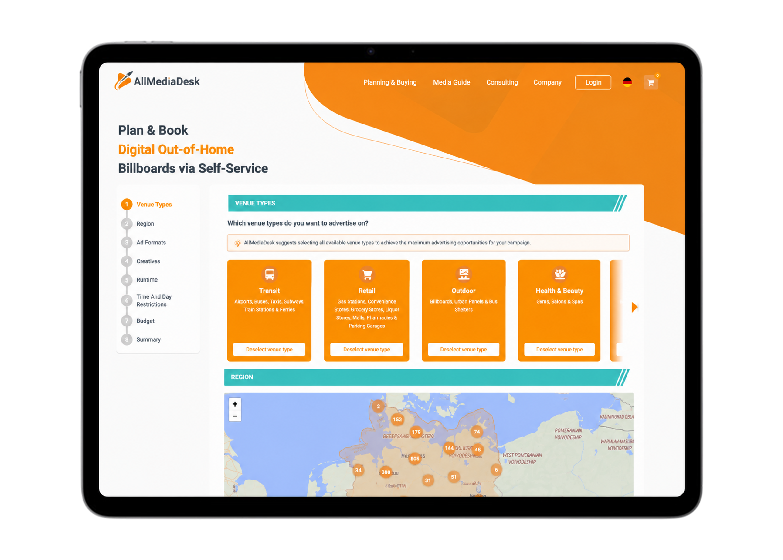 Digital billboard campaign planning preview