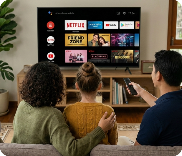 Streaming-Zuschauer:innen vor Connected TV