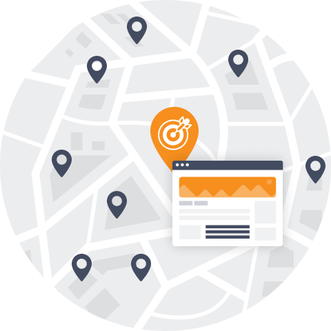 Geo-targeting illustration